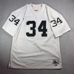 Mitchell & Ness Los Angeles Raiders Jersey Mens 2XL White Bo Jackson Football